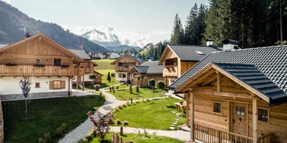 Hüttendorf - Terrasse - Mühlbach - Spinges - Unsere Chalets im Sommer - Pradel Dolomites