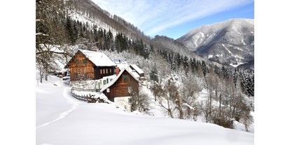 Hüttendorf - Kinderhochstuhl - Hinterstoder - Winter - Romantische Ferienhütte