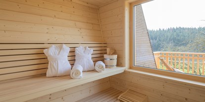 Hüttendorf - Rauchen: nur im Freien erlaubt - Region Schwaben - Private Sauna - Streuobst Chalets