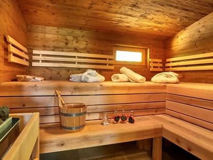 Hüttendorf - Doppelbett - Haidmühle - Sauna Chalet GLÜCKlich - Traumhütten für Zwoa