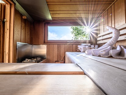 Hüttendorf - Doppelbett - Sauna Chalet ZWEIsamkeit - Traumhütten für Zwoa