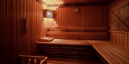 Hüttendorf - Rauchen: nur im Freien erlaubt - Region Schwaben - Private Sauna im Chalet - Widmann´s Alb.leben