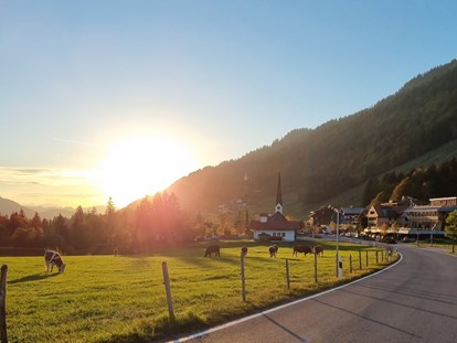 Hüttendorf - zustellbares Kinderbett - Allgäu - Blick nach Balderschwang - Alpenflair-Chalets- Balderschwang