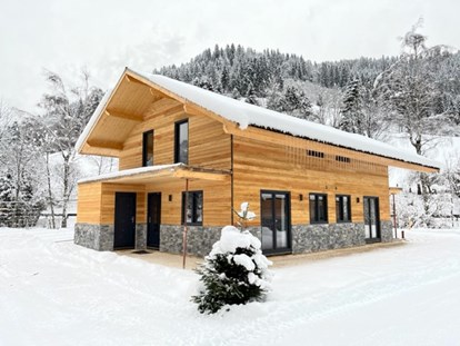 Hüttendorf - Gartengrill - Kärnten - Chalet Doppel im Winter - DualResorts Afritz am See