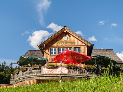 Hüttendorf - Doppelbett - AlpenParks Hagan Lodge Altaussee