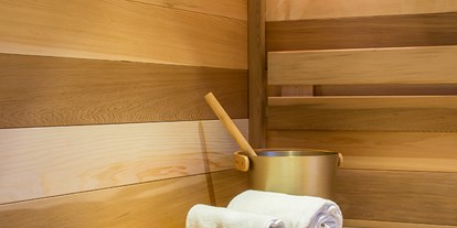 Hüttendorf - Sauna: im Chalet - Turrach - Eigene Inhouse-Zirbensauna für entspannte Stunden nach einem aktiven Tag in der Natur - Kauz - Design Chalets
