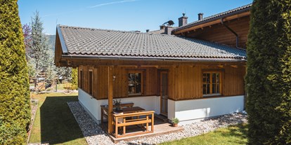 Hüttendorf - zustellbares Kinderbett - Pinzgau - Garten & Terrasse Alma - Dorfchalets Kaprun