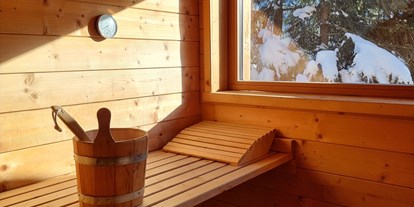 Hüttendorf - Schwerpunkt: Winterurlaub - Sauna Groaße Hittn  - Almhütten Sprachmann Flattnitz