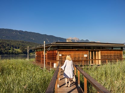 Hüttendorf - zustellbares Kinderbett - Österreich - See Spa. - Lake Resort Pressegger See