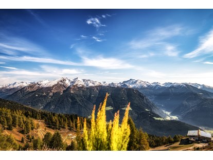 Hüttendorf - Trentino-Südtirol - Sicht vom Balkon - STERN MOUNTAIN CHALETS ****