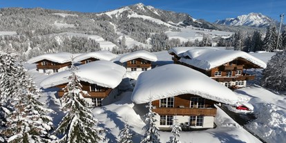 Hüttendorf - Umgebungsschwerpunkt: am Land - Tirol - Birdview Winter - Feriendorf Wallenburg