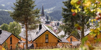 Hüttendorf - Schwerpunkt: Winterurlaub - Ausblick auf Mariazell - Hideaway Hotel Montestyria Chalets & Suiten