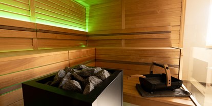 Hüttendorf - Hot Tub: beim Chalet - Scheunenloft - bis 4 Personen 
Wellnessbereich - Sauna - Das MUSSEA Landhaus Chalet & Scheunenloft