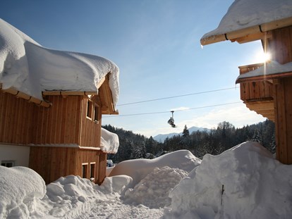 Hüttendorf - Terrasse - AlpenParks Hagan Lodge Altaussee
