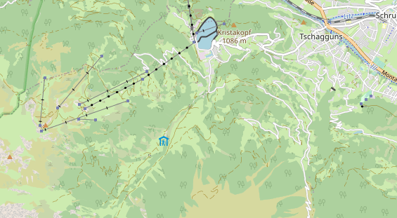 Chaletdorf auf Karte