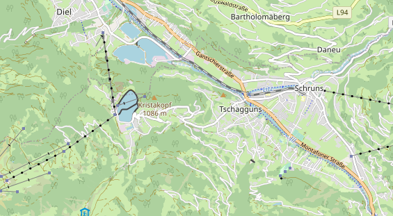 Chaletdorf auf Karte