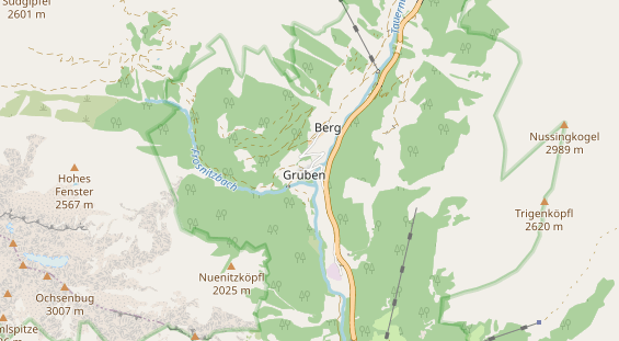 Chaletdorf auf Karte