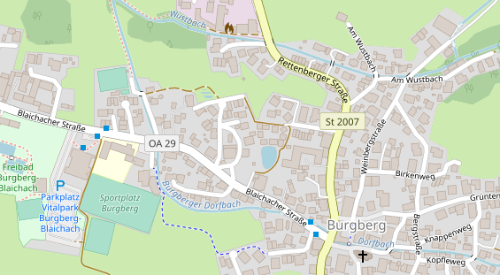 Chaletdorf auf Karte