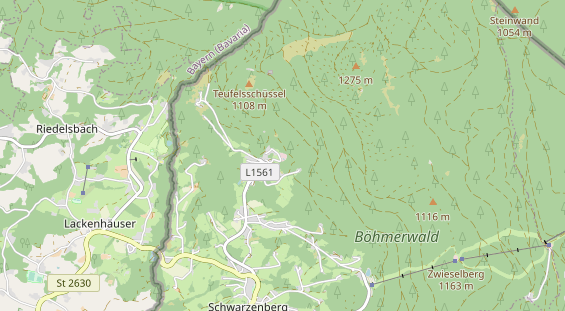 Chaletdorf auf Karte