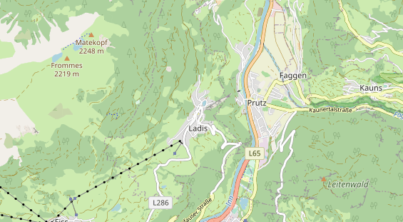 Chaletdorf auf Karte