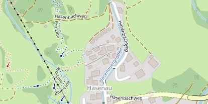 Chaletdorf auf Satellitenbild