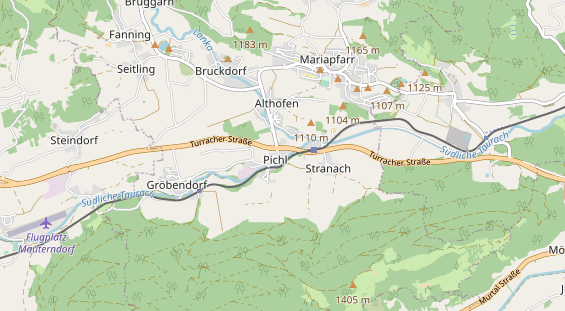 Chaletdorf auf Karte