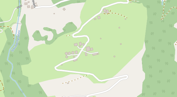 Chaletdorf auf Satellitenbild