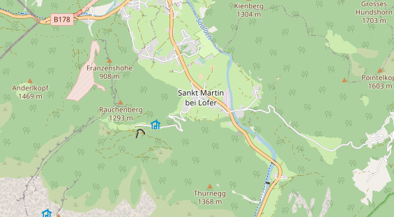 Chaletdorf auf Karte