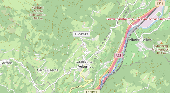 Chaletdorf auf Karte