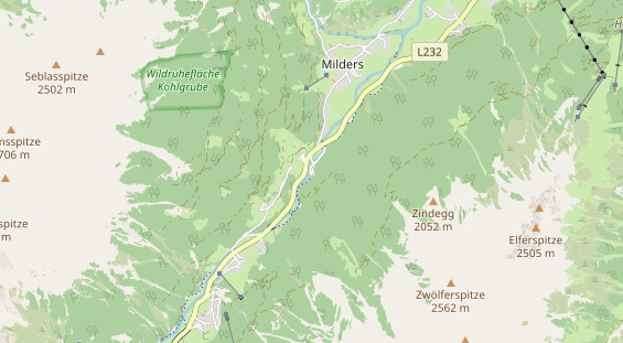 Chaletdorf auf Karte