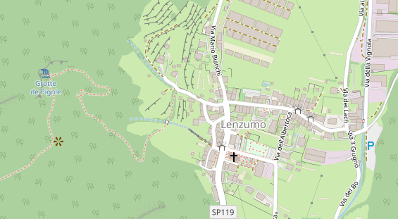 Chaletdorf auf Satellitenbild