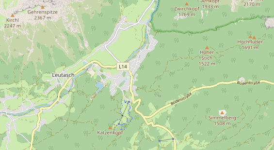 Chaletdorf auf Karte