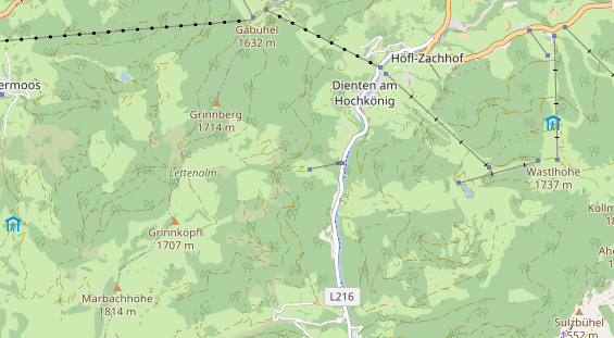 Chaletdorf auf Karte