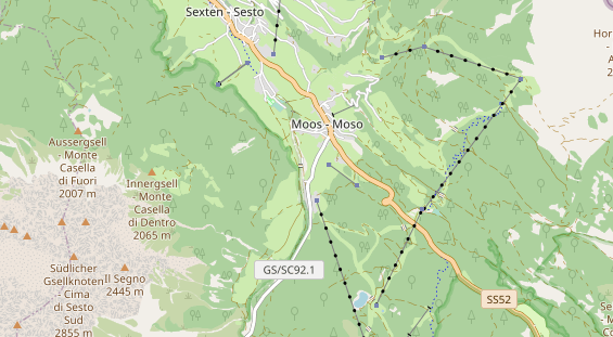 Chaletdorf auf Karte