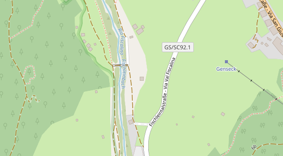 Chaletdorf auf Satellitenbild