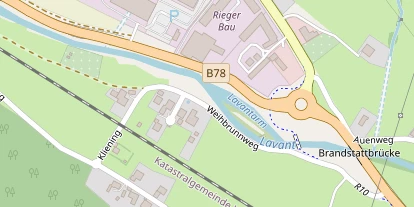 Chaletdorf auf Satellitenbild