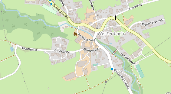 Chaletdorf auf Satellitenbild