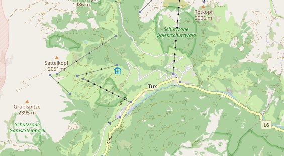 Chaletdorf auf Karte