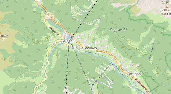 Chaletdorf auf Karte