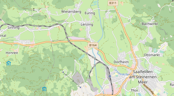 Chaletdorf auf Karte