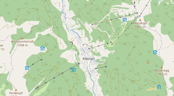 Chaletdorf auf Karte