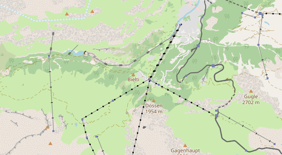 Chaletdorf auf Karte