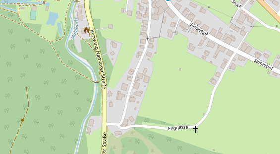 Chaletdorf auf Satellitenbild