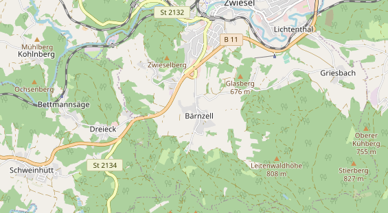 Chaletdorf auf Karte