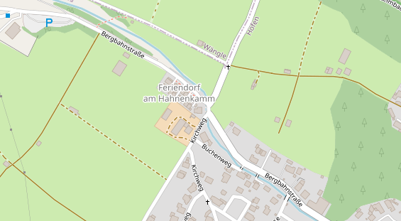 Chaletdorf auf Satellitenbild