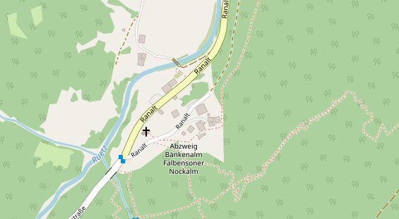 Chaletdorf auf Satellitenbild