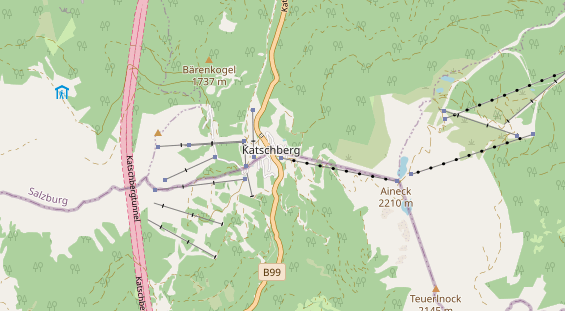 Chaletdorf auf Karte