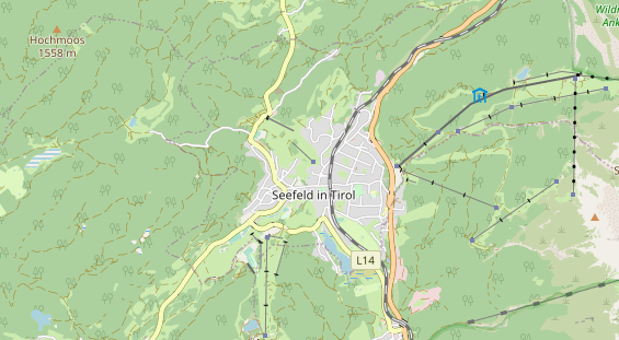 Chaletdorf auf Karte