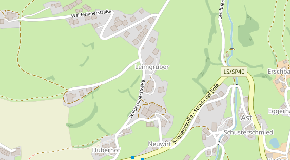 Chaletdorf auf Satellitenbild