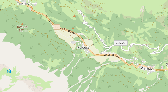 Chaletdorf auf Karte